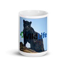 Load image into Gallery viewer, 4Wildlife Black Panther White Glossy Mug