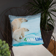 Load image into Gallery viewer, 4Wildlife Polar Bear Basic Pillow