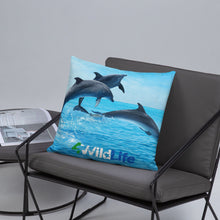 Load image into Gallery viewer, 4WildLife Dolphins Basic Pillow