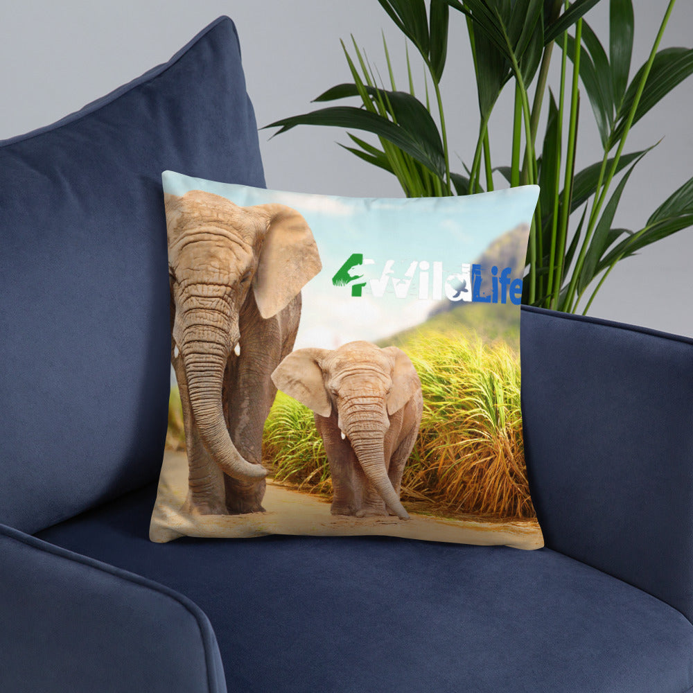 4Wildlife Elephant Basic Pillow