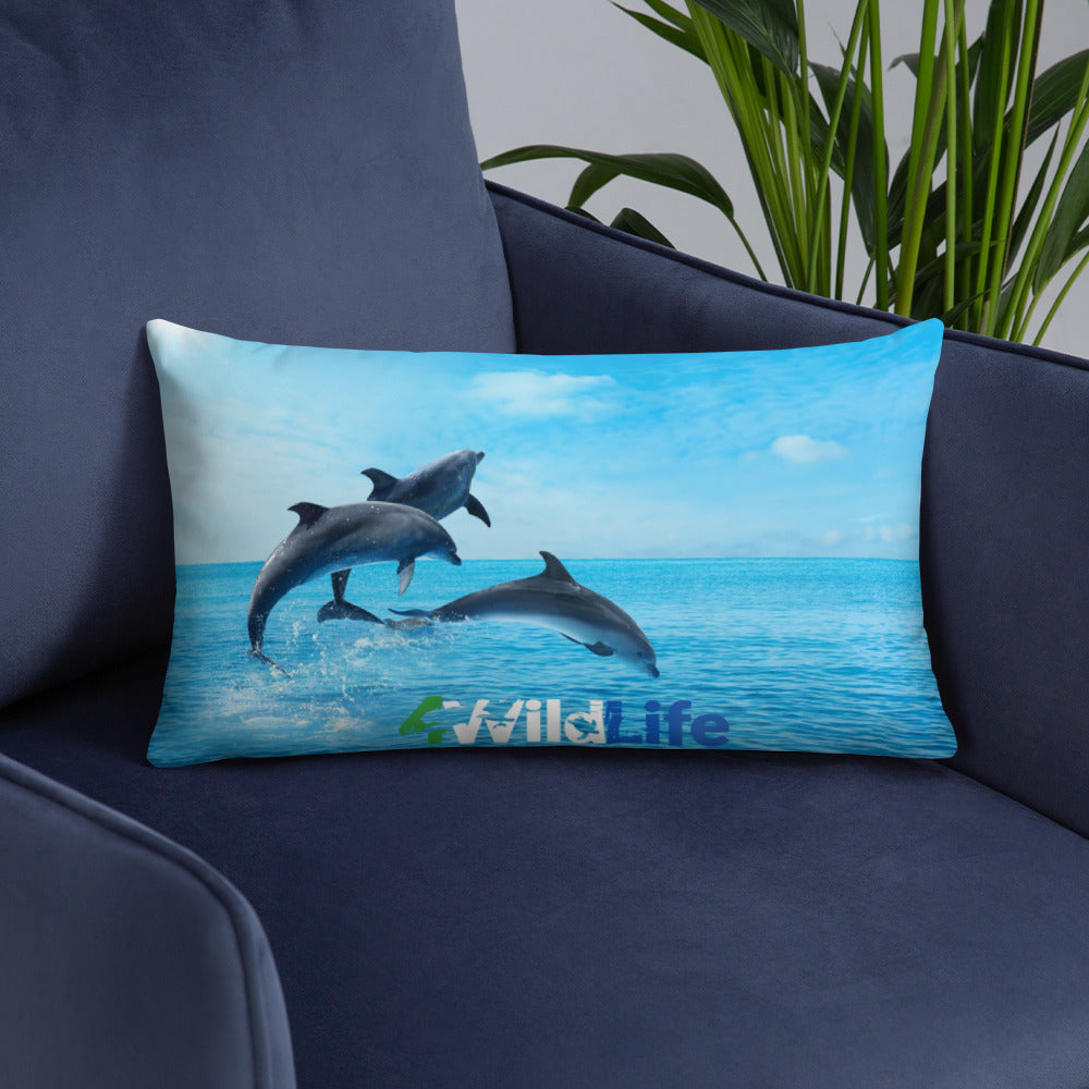 4WildLife Dolphins Basic Pillow
