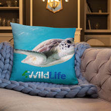 Load image into Gallery viewer, 4Wildlife Sea Turtle Basic Pillow