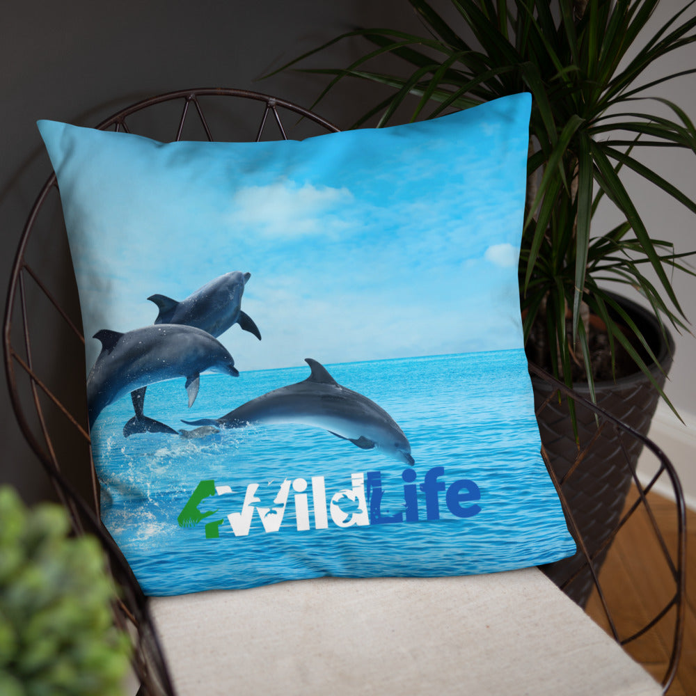 4WildLife Dolphins Basic Pillow