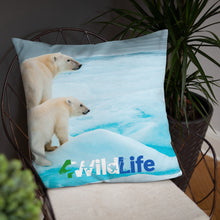 Load image into Gallery viewer, 4Wildlife Polar Bear Basic Pillow