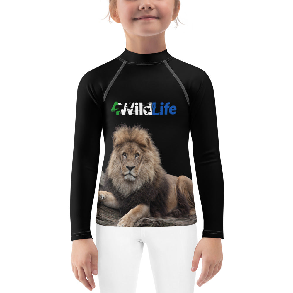 4Wildlife Lion Kids Rash Guard
