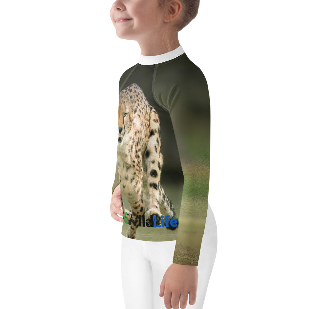 4Wildlife Cheetah Kids Rash Guard