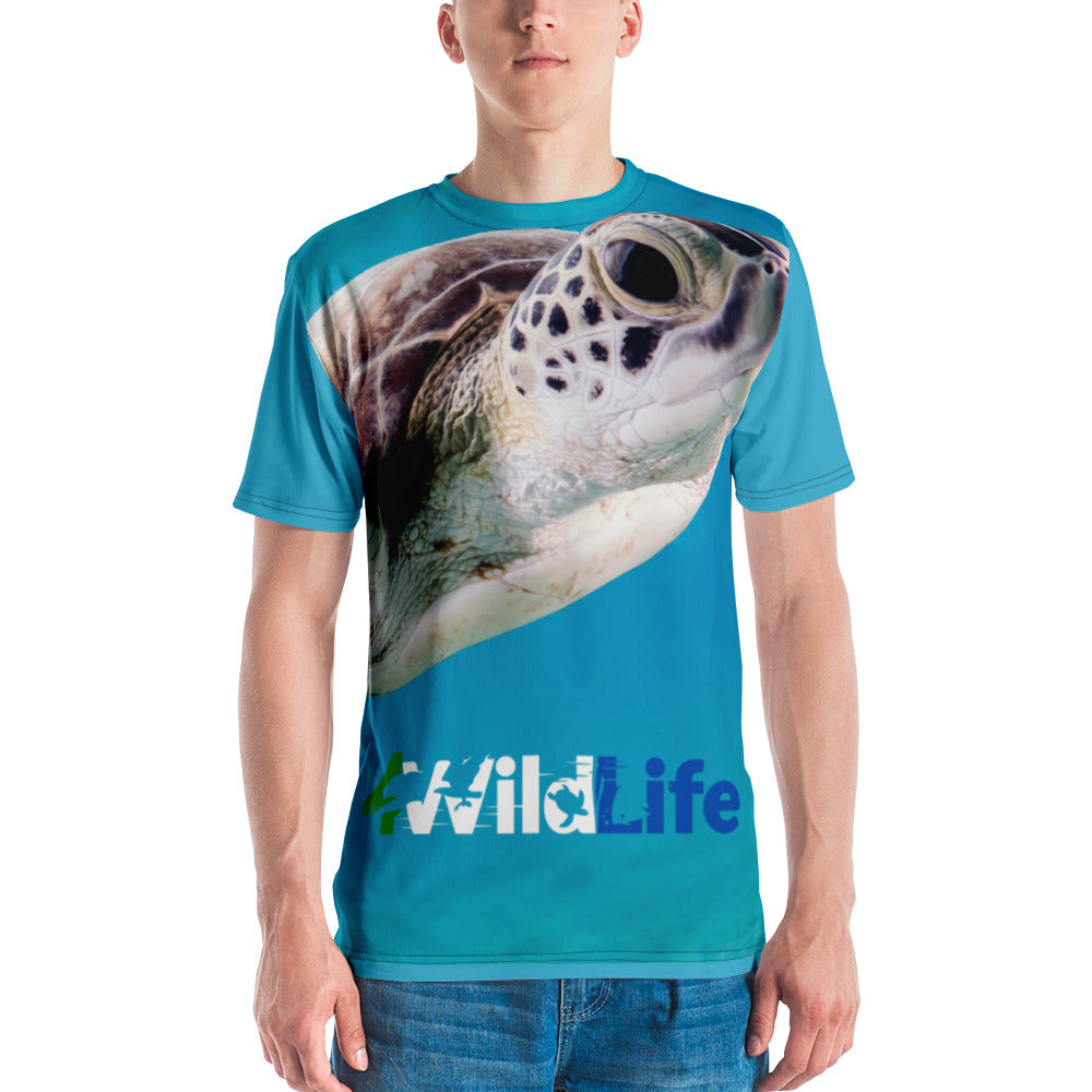 4Wildlife Sea Turtle All-Over Print Men's Crew Neck T-Shirt