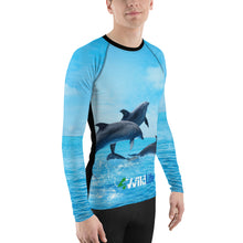 Load image into Gallery viewer, 4Wildlife Dolphins Men&#39;s Rash Guard