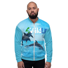 Load image into Gallery viewer, 4WildLife Dolphins Unisex Bomber Jacket