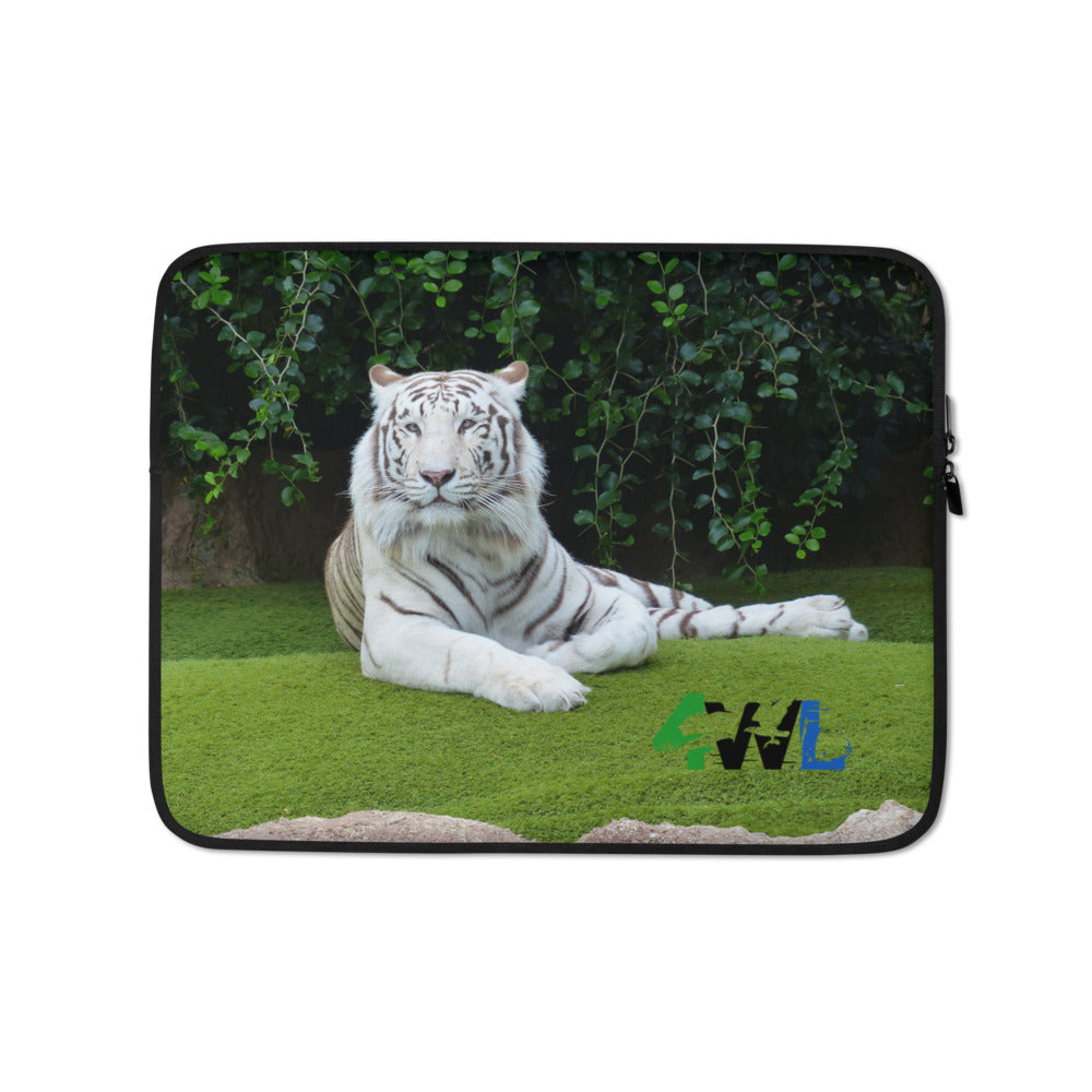 4WL White Tiger Laptop Sleeve