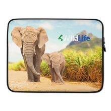 Load image into Gallery viewer, 4Wildlife Elephant Laptop Sleeve