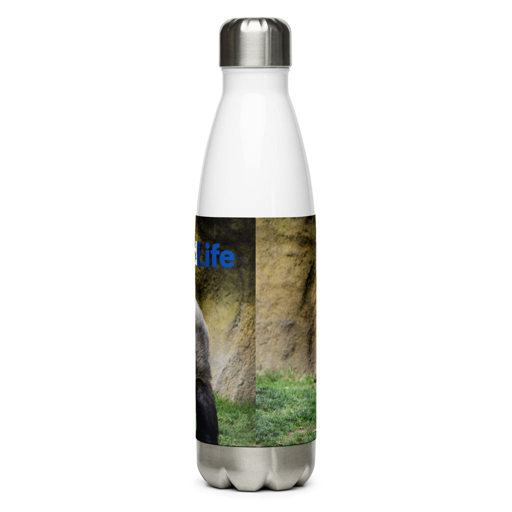 4Wildlife Silverback Gorilla Stainless Steel Water Bottle