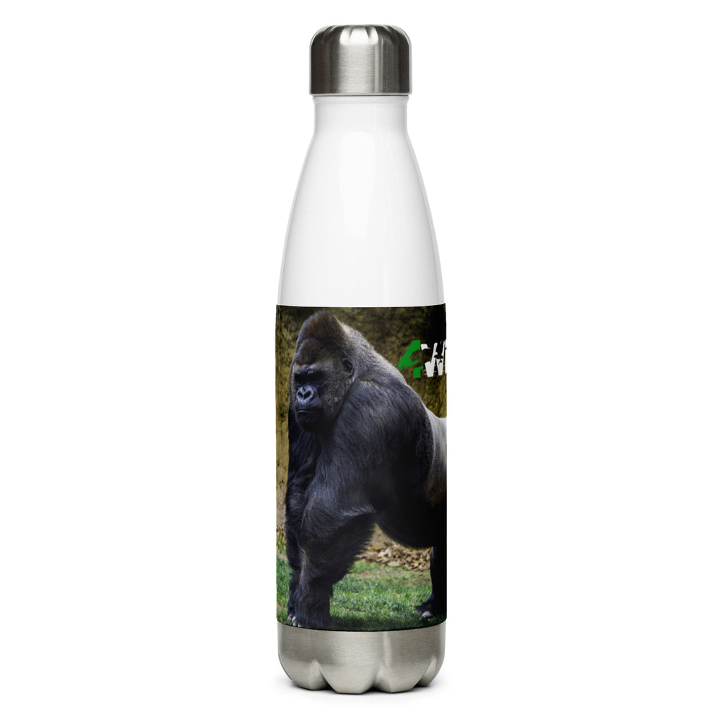 4Wildlife Silverback Gorilla Stainless Steel Water Bottle