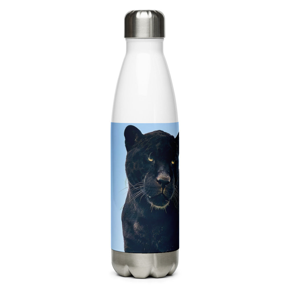 4Wildlife Black Panther Stainless Steel Water Bottle