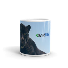 Load image into Gallery viewer, 4Wildlife Black Panther White Glossy Mug