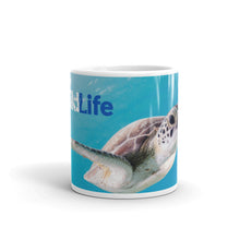 Load image into Gallery viewer, 4WildLife Sea Turtle White Glossy Mug