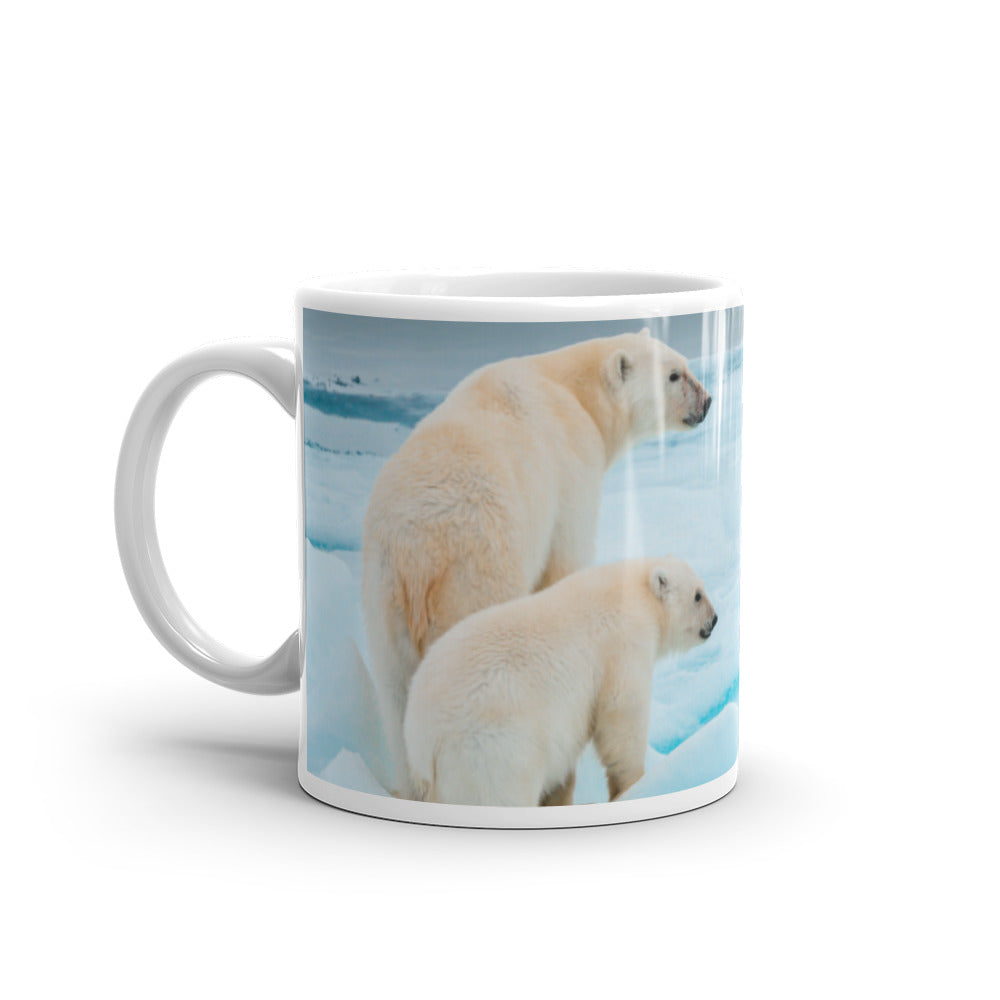4Wildlife Polar Bear White Glossy Mug
