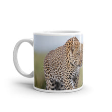 Load image into Gallery viewer, 4Wildlife Leopard White Glossy Mug