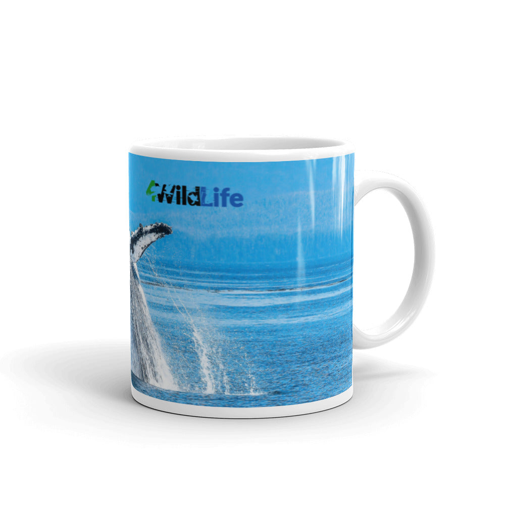 4Wildlife Whale White Glossy Mug