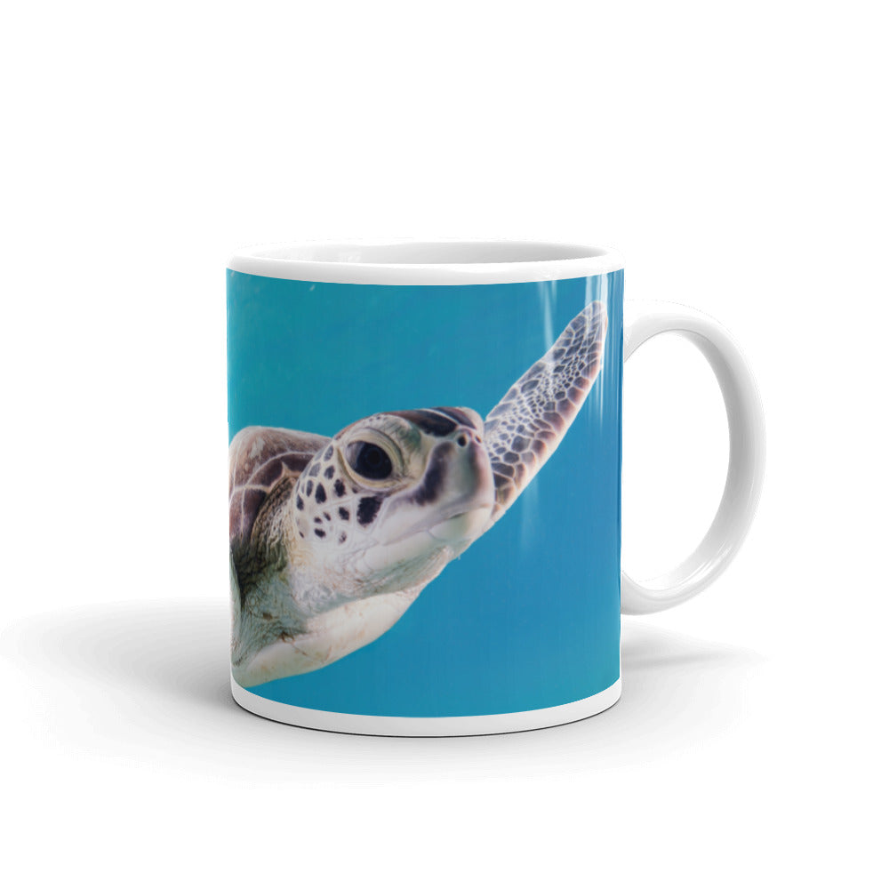 4WildLife Sea Turtle White Glossy Mug